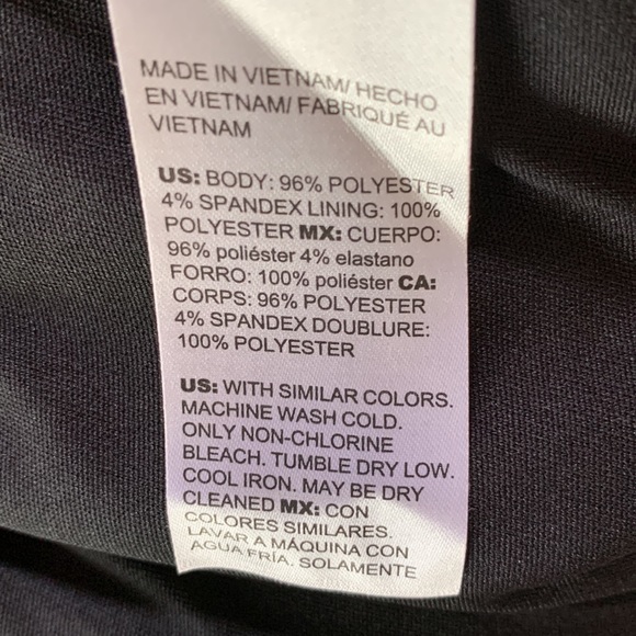 NWT Chico’s Women’s Black Long Sleeve Dress Size 1 Regular Sizing 8 or Medium - Picture 7 of 7